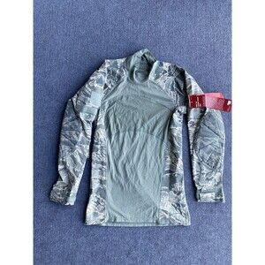MASSIF Combat Shirt Mens S Non FR ABU Tiger Camo Long Sleeve New with Tags